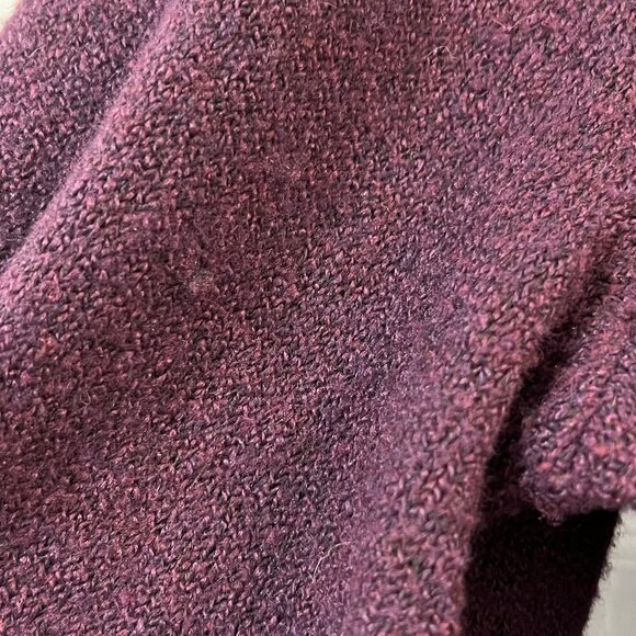 Philosophy Dark Purple Cozy Sweater Cowl Neck 1X heathered - Picture 8 of 9